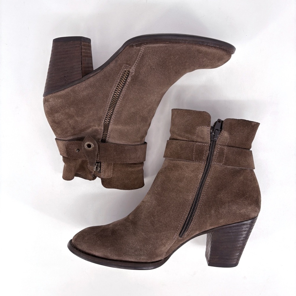 PAUL GREEN Sheridan Brown Nubuck Suede Ankle Boots 8 - Picture 7 of 15